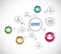 export people network illustration Royalty Free Stock Photo