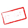 Export red rubber stamp isolated on white. Royalty Free Stock Photo