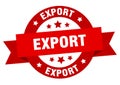 export ribbon sign