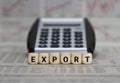 Export word with calculator Royalty Free Stock Photo