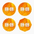 Export XML to PDF icon. File document symbol. Royalty Free Stock Photo