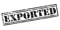 Exported black stamp Royalty Free Stock Photo
