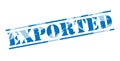 Exported blue stamp Royalty Free Stock Photo