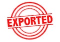 EXPORTED Rubber Stamp Royalty Free Stock Photo