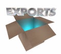 Exports Cardboard Box International Products Goods Shipment