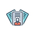 Color illustration icon for Expose, reveal and declare