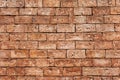 Exposed brick wall or wall, with apparent mortar. Texture for backgrounds. Royalty Free Stock Photo