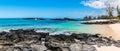 Exposed Lava on The Shore of Makalawena Beach and Kua Bay Royalty Free Stock Photo