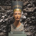 Exposed nefertiti bust 3d illustrated