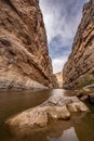 Exposed Rock in Santa Elana Canyon And The Rio Grande