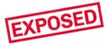 Exposed rubber stamp