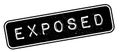 Exposed rubber stamp