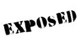 Exposed rubber stamp