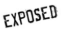 Exposed rubber stamp