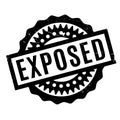 Exposed rubber stamp