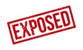 Exposed Rubber Stamp. Red Exposed Rubber Grunge Stamp Seal Vector Illustration - Vector Royalty Free Stock Photo