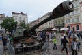 Exposition of Russian military equipment, which was destroyed in battles with the Ukrainian army