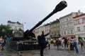 Exposition of Russian military equipment, which was destroyed in battles with the Ukrainian army