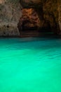 Lagos Caves and Seashore with its Esmerald and Blue Water