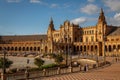 Plaza de EspaÃÂ±a in Seville, Spain. Royalty Free Stock Photo