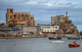 Beautiful View of Castro Urdiales highlights from the Port Royalty Free Stock Photo