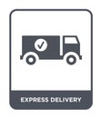 express delivery icon in trendy design style. express delivery icon isolated on white background. express delivery vector icon Royalty Free Stock Photo