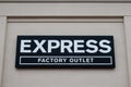 Express Factory Outlet at the Twin Cities Premium Outlet Mall Royalty Free Stock Photo