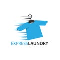 Express laundry services concept vector illustration