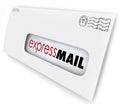 Express Mail Fast Expedited Shipment Delivery Letter Message Royalty Free Stock Photo