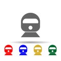Express, railway multi color style icon. Simple glyph, flat vector of transport icons for ui and ux, website or mobile application Royalty Free Stock Photo