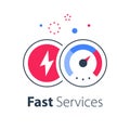 Express services, fast solution, business acceleration, maximum level