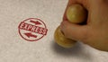 Express stamp and stamping Royalty Free Stock Photo