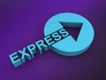 express word on purple