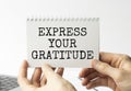 Express your gratitude - words of motivation