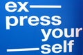 Express yourself text