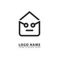 expression line message logo icon vector