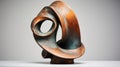 Expressionism Sculpture In Patina Rusted Bronze Inspired By Henry Moore And Karl Blossfeldt
