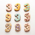 Expressionist Number Cookies A Delicious Blend Of Art And Numerals