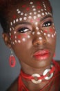 Expressive African American Woman With Dramatic Lighting