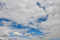 Expressive blue sky landscape with clouds