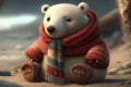 Huggable Polar Bear: Expressive and Colorful Character Desig