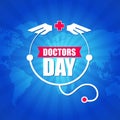 Creative logo of doctors day