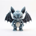 Expressive Grey Bat Vinyl Figure With Luminous 3d Design