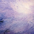 Expressive Impasto Painting Of Purple And Lavender Ocean Waves