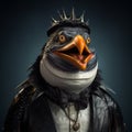 Expressive Penguin In Elaborate Costume: A Zbrush And Maya Render