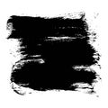 Expressive square textured black ink stain