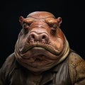 Expressive Star Wars Hippo: A Dracopunk Studio Portraiture
