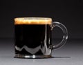 Expresso Coffee in glass cup Royalty Free Stock Photo