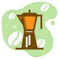 Coffee mixer in mbe style, vector illustration