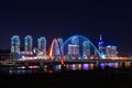 Expro bridge at night in daejeon,
